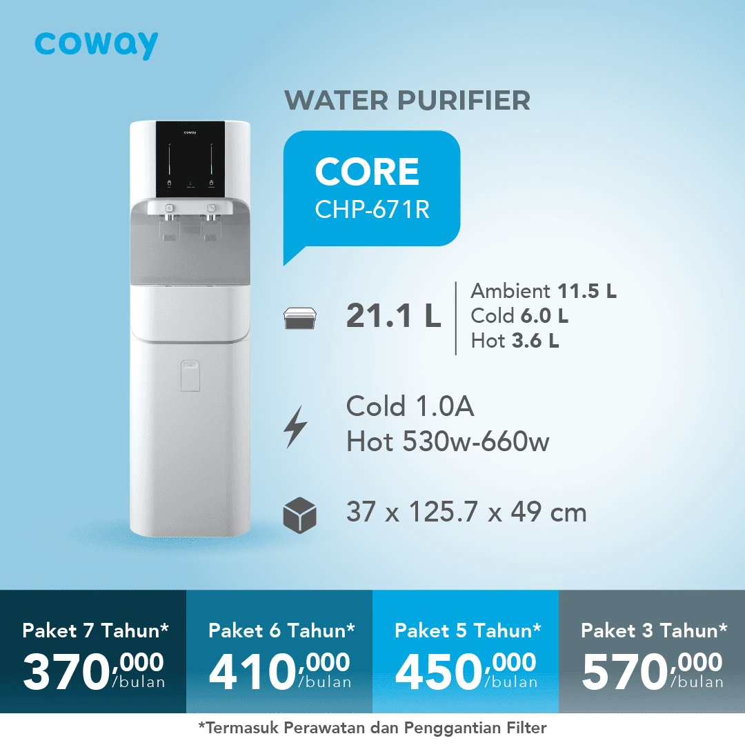 Home coway water purifier core